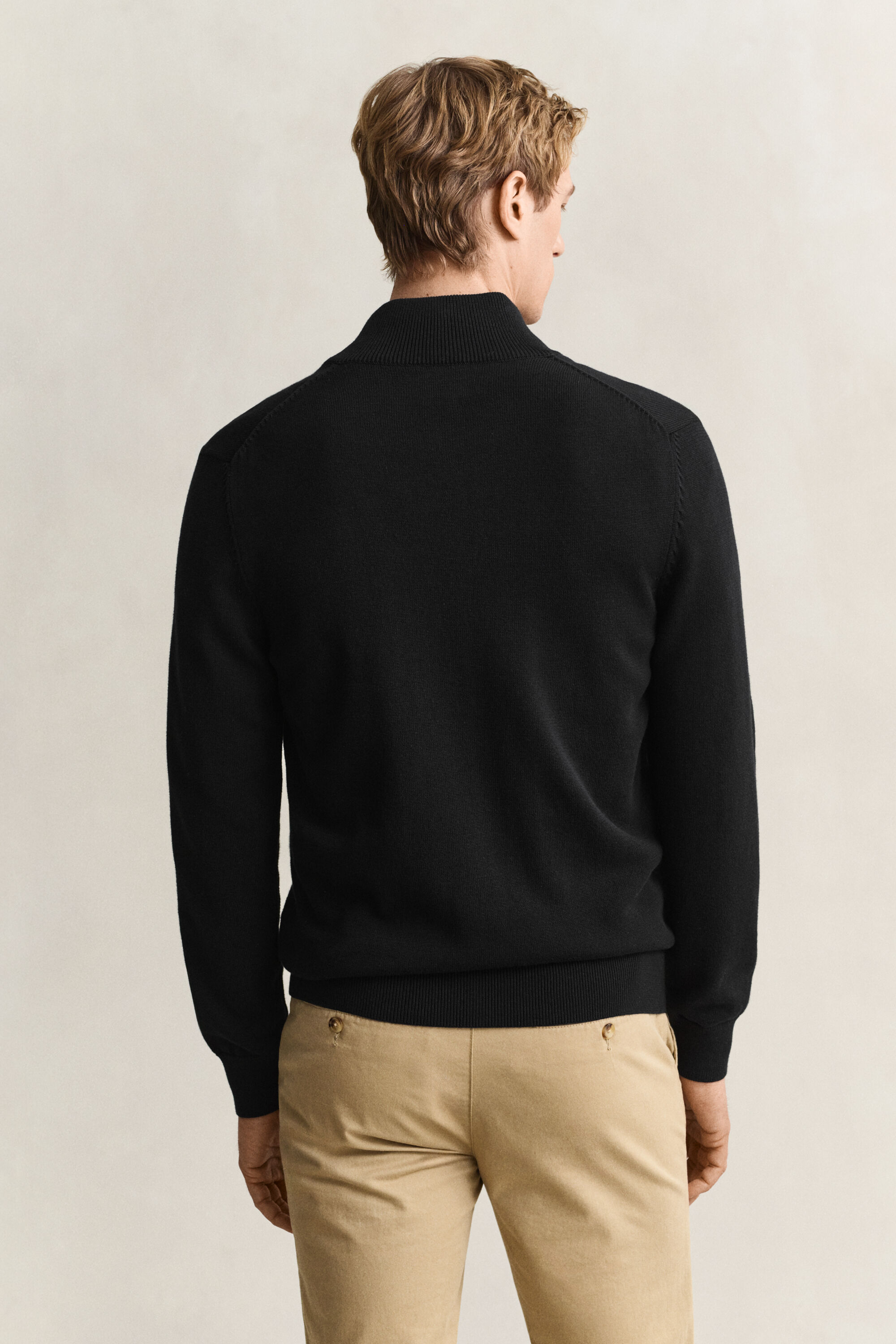 Cardigan in cotone casual con zip