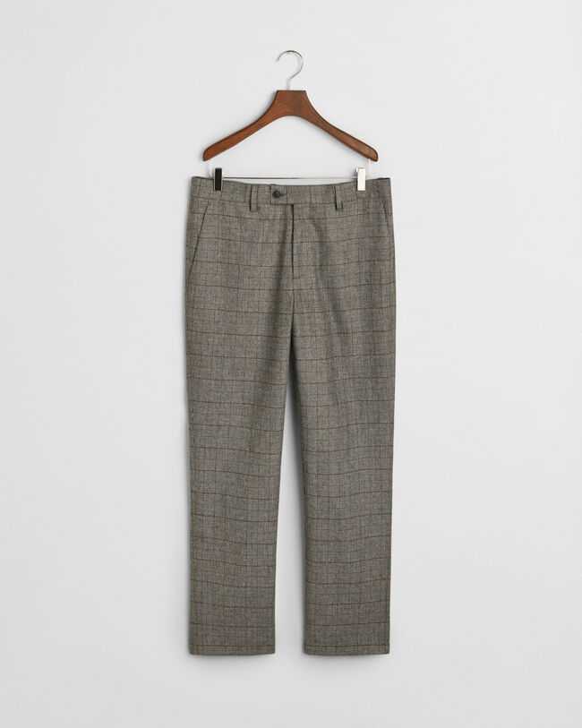 Pantaloni da abito a quadri slim fit