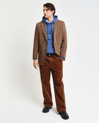 Blazer in lana a quadri relaxed fit