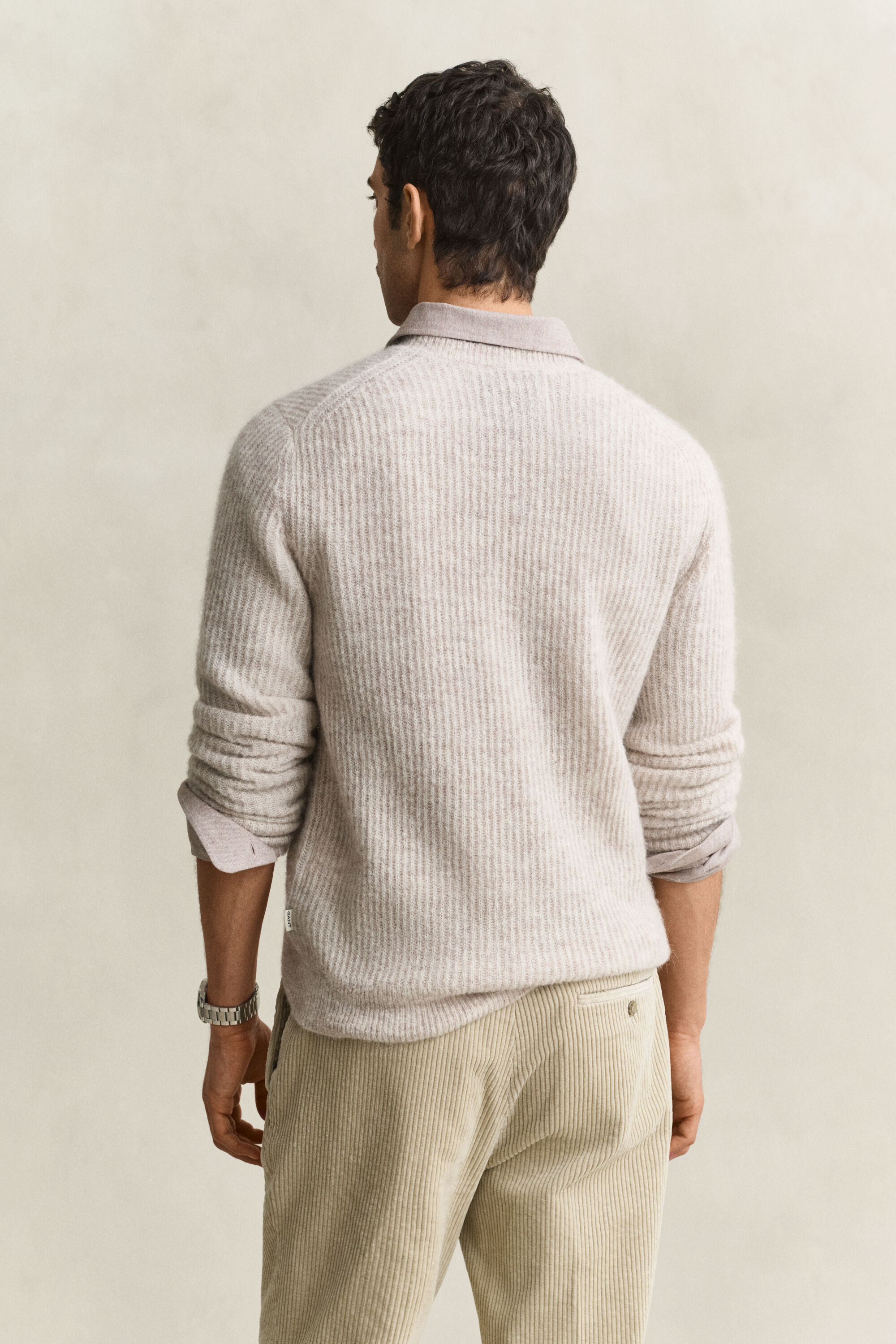 Maglia girocollo in misto lana d’alpaca