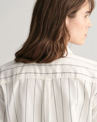 Camicia a maniche corte Luxury Oxford a righe relaxed fit