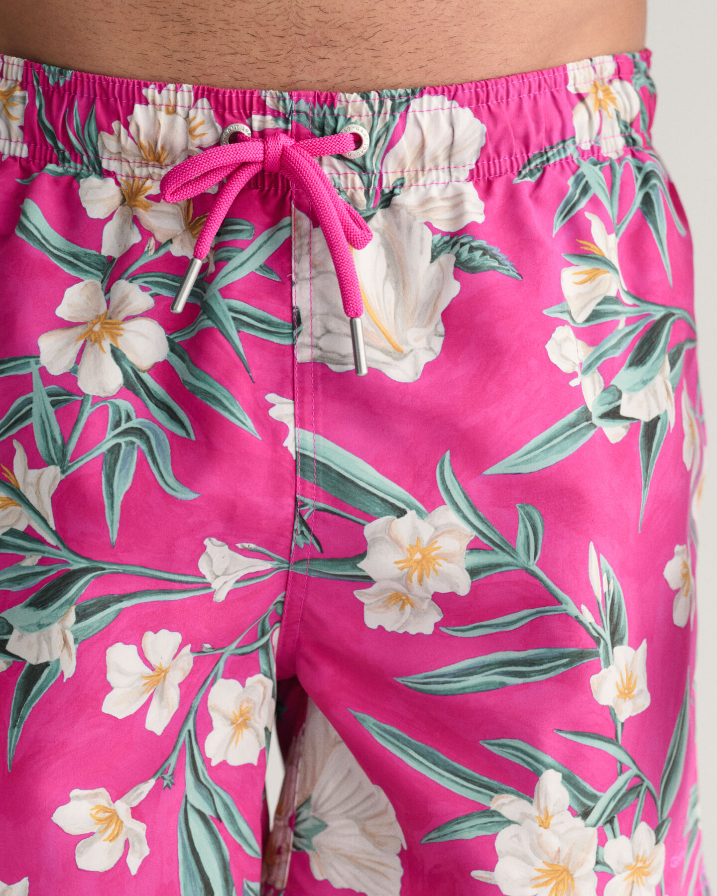 Oleander Print Swim Shorts