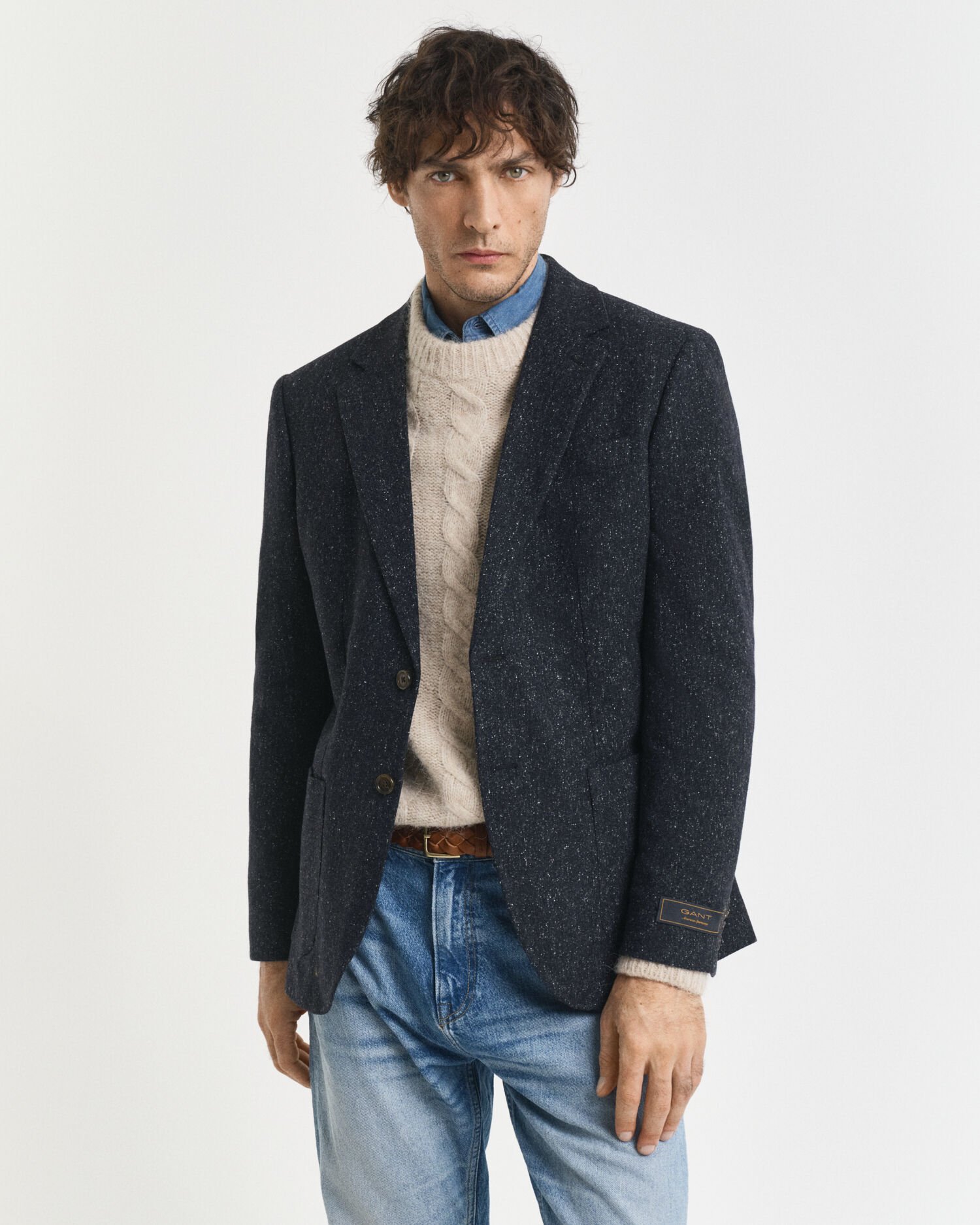 Giacca da abito in Donegal slim fit