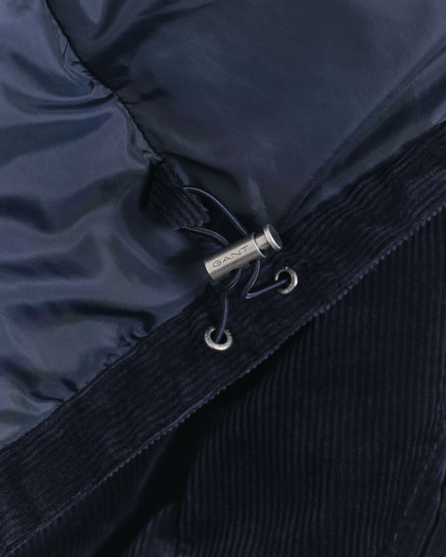 Piumino in velluto a coste