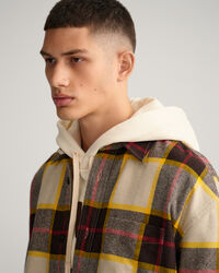 Camicia giacca in lana a scacchi