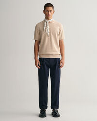Pantaloni da abito affusolati in cotone relaxed fit