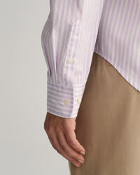 Camicia in broadcloth a righe regular fit
