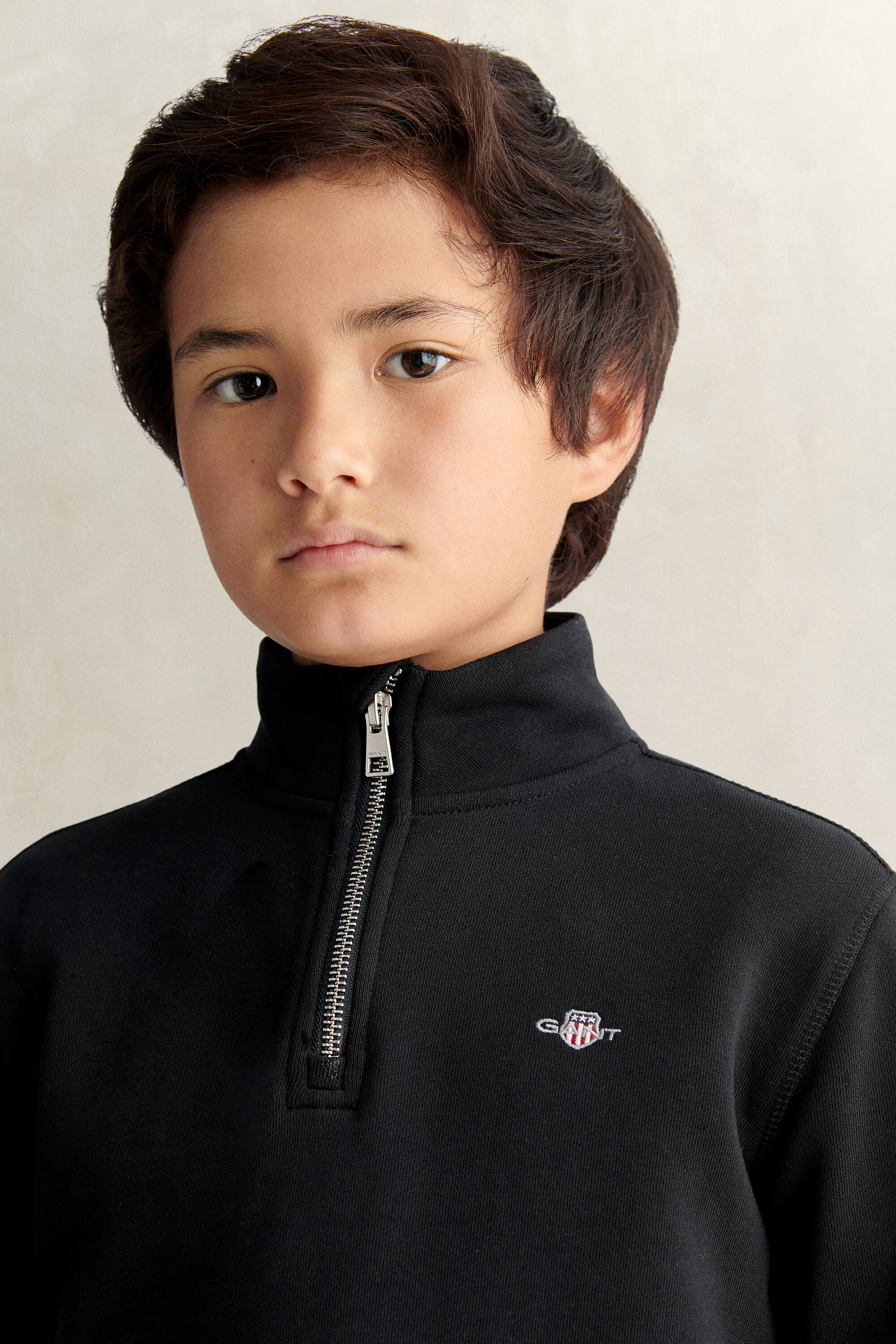 Felpa Shield con zip corta Teen Boys