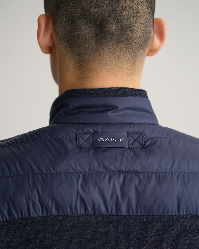 Piumino smanicato leggero Mixed Media