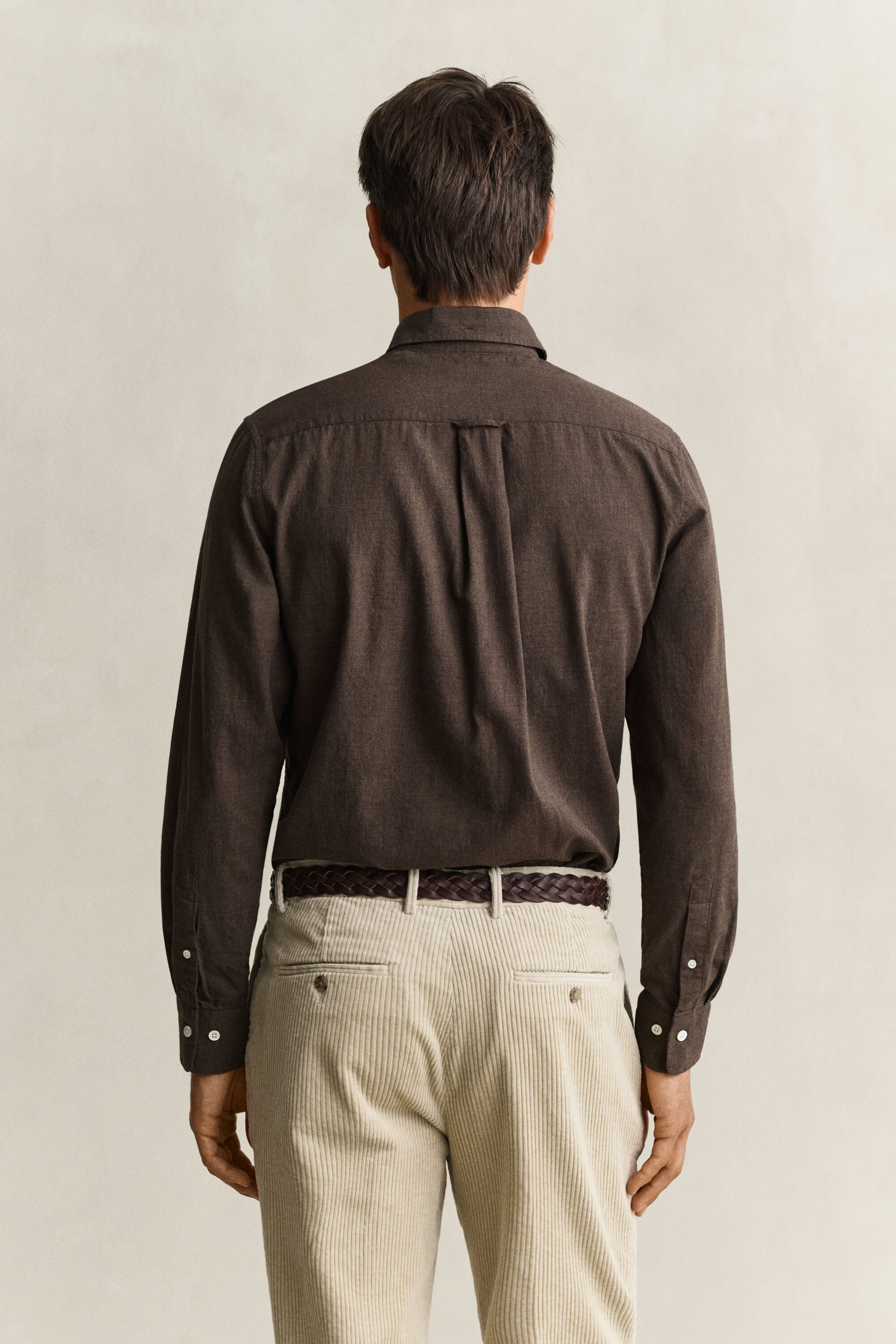 Camicia in cotone e cashmere