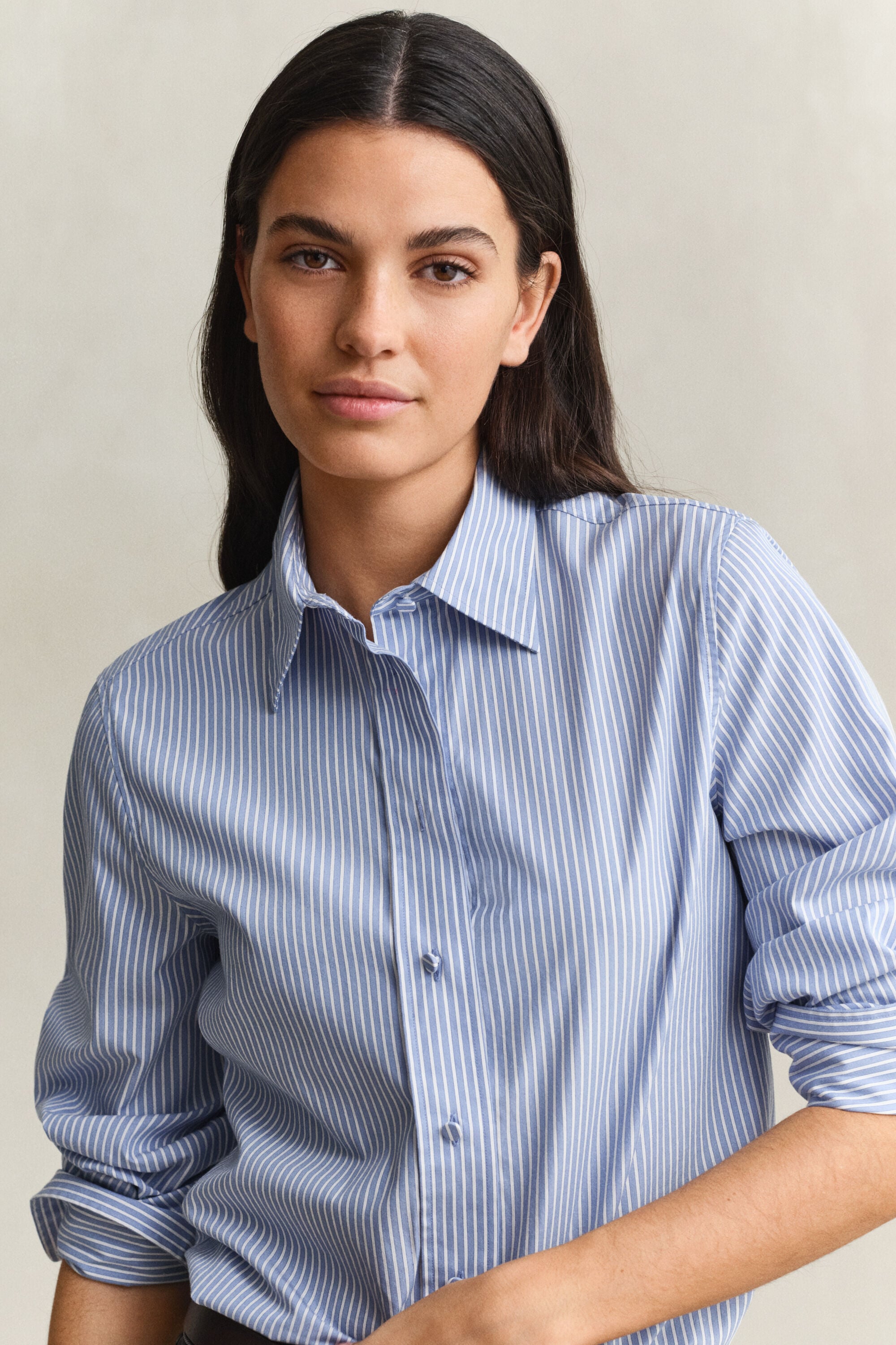 Camicia Yale a righe con carré