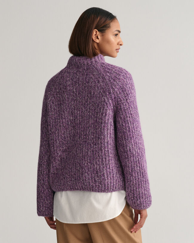 Maglia con colletto dritto multicolore