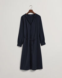 Abito chemisier con colletto alla coreana