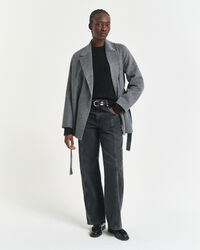 Maglia girocollo in cashmere a trecce