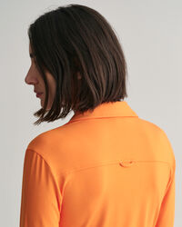 Abito chemisier in jersey slim fit