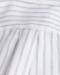 Camicia di lino a righe regular fit