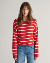 Maglia girocollo a righe