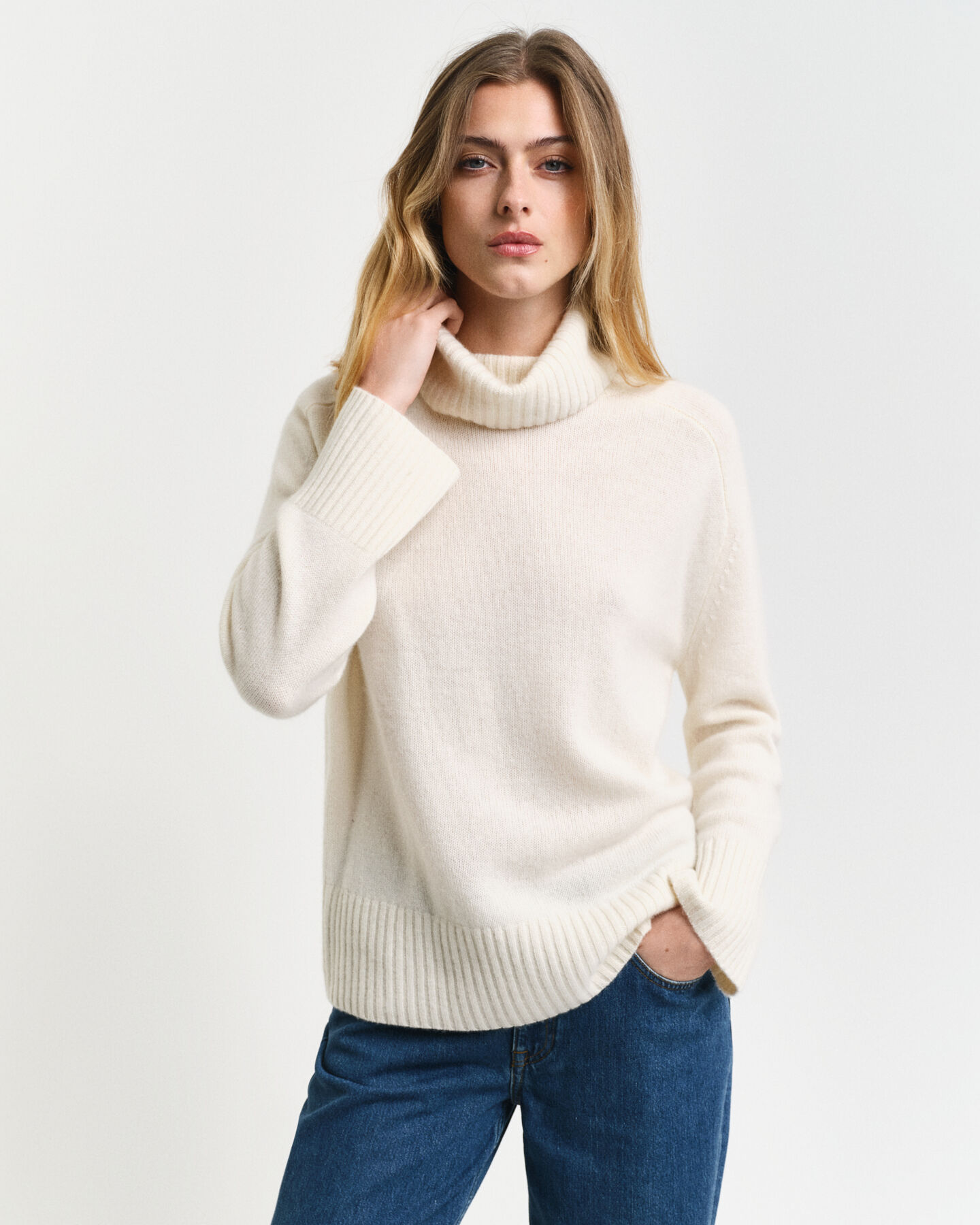 Maglia a collo alto in cashmere