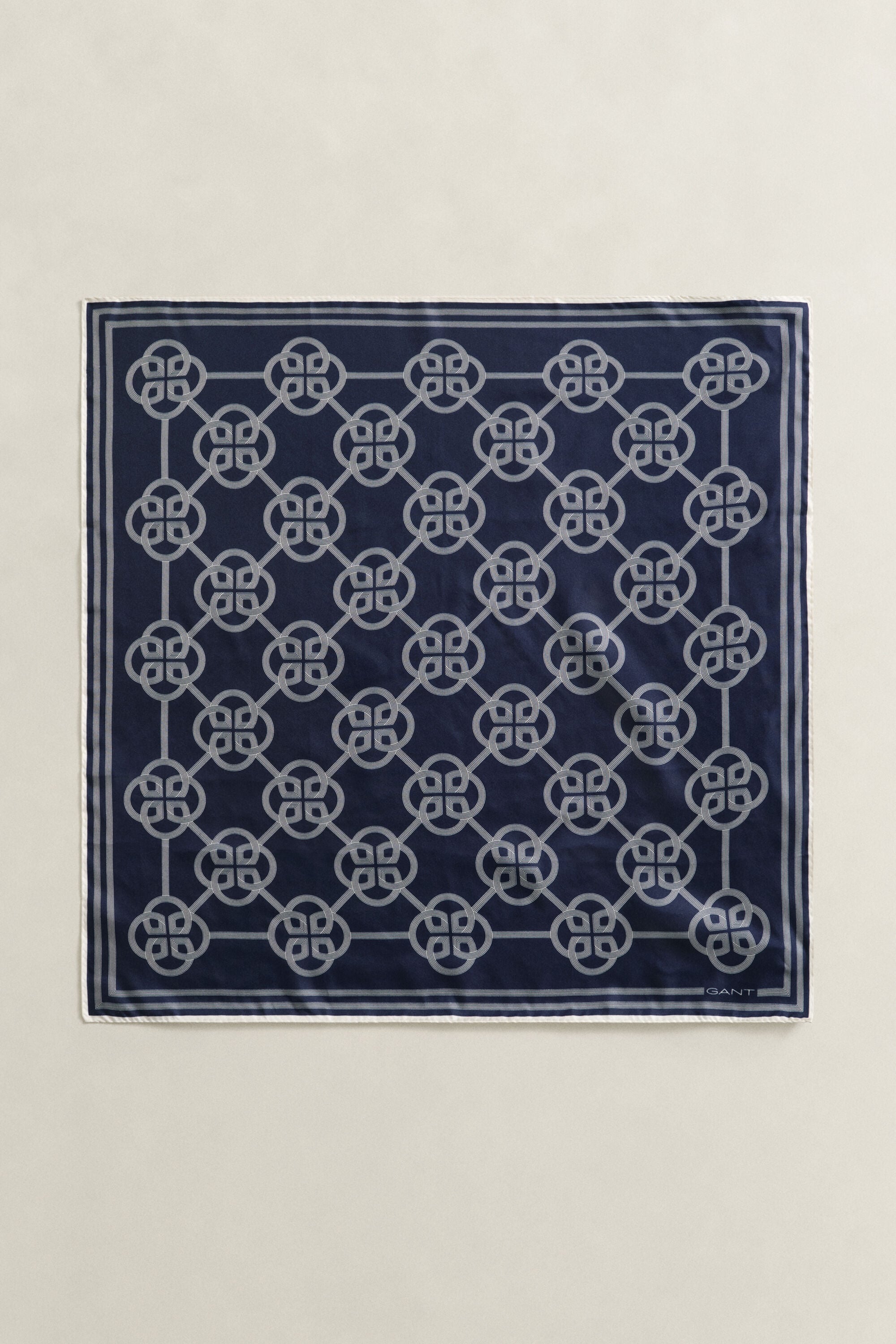 Foulard di seta con stampa Monogram