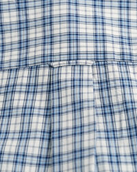 Camicia a maniche corte in popeline a quadretti regular fit