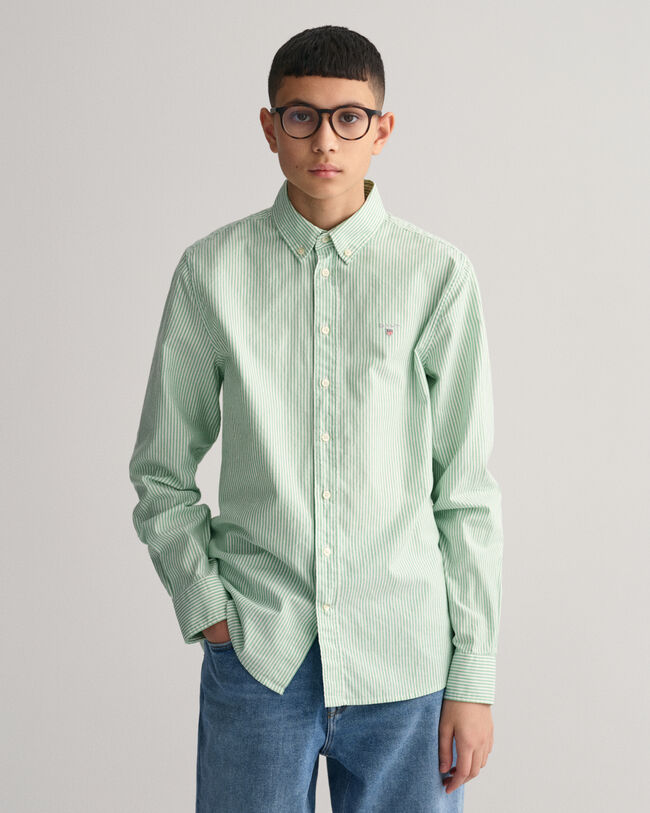 Camicia Oxford a righe Teen Boys
