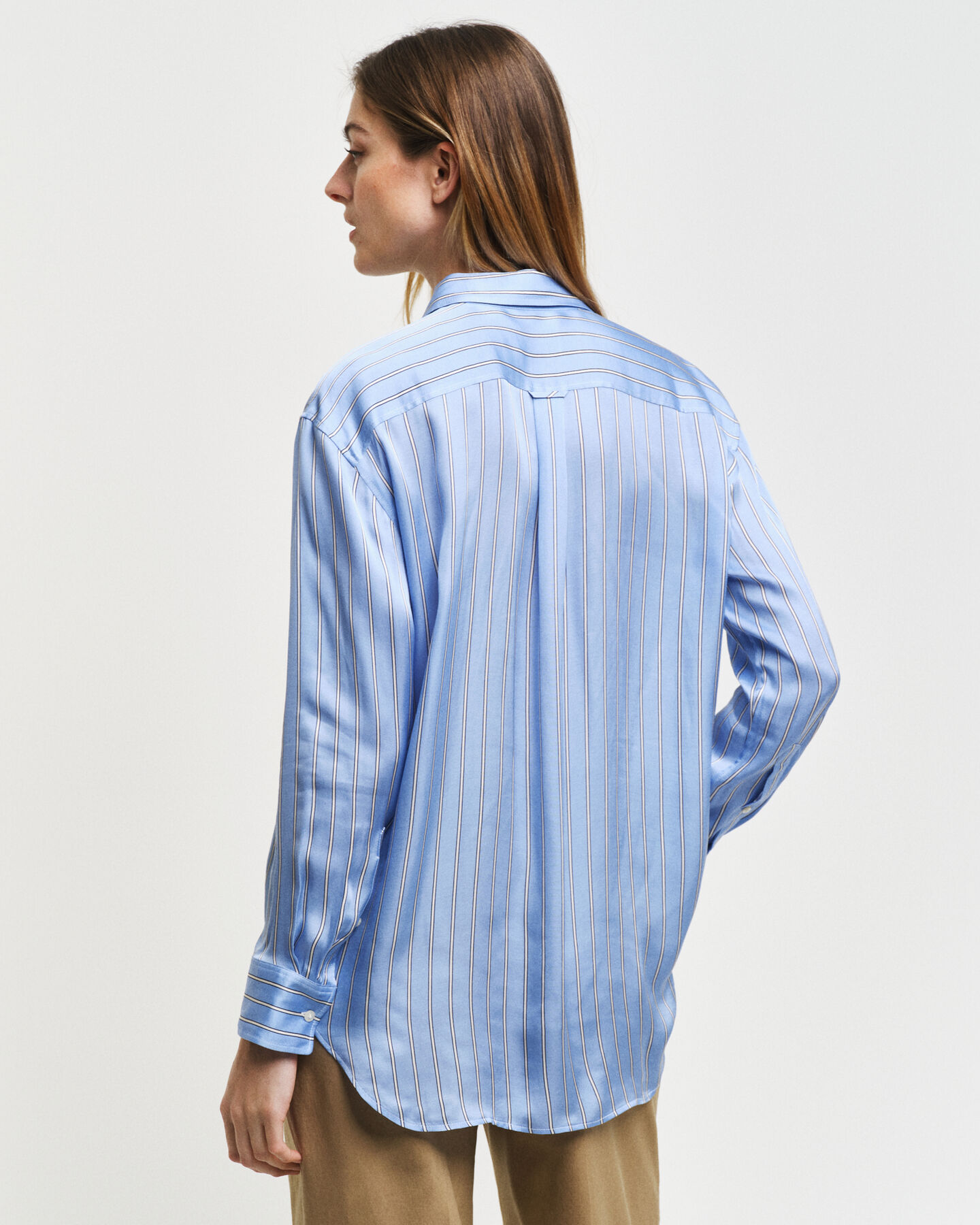 Camicia fluida a righe relaxed fit