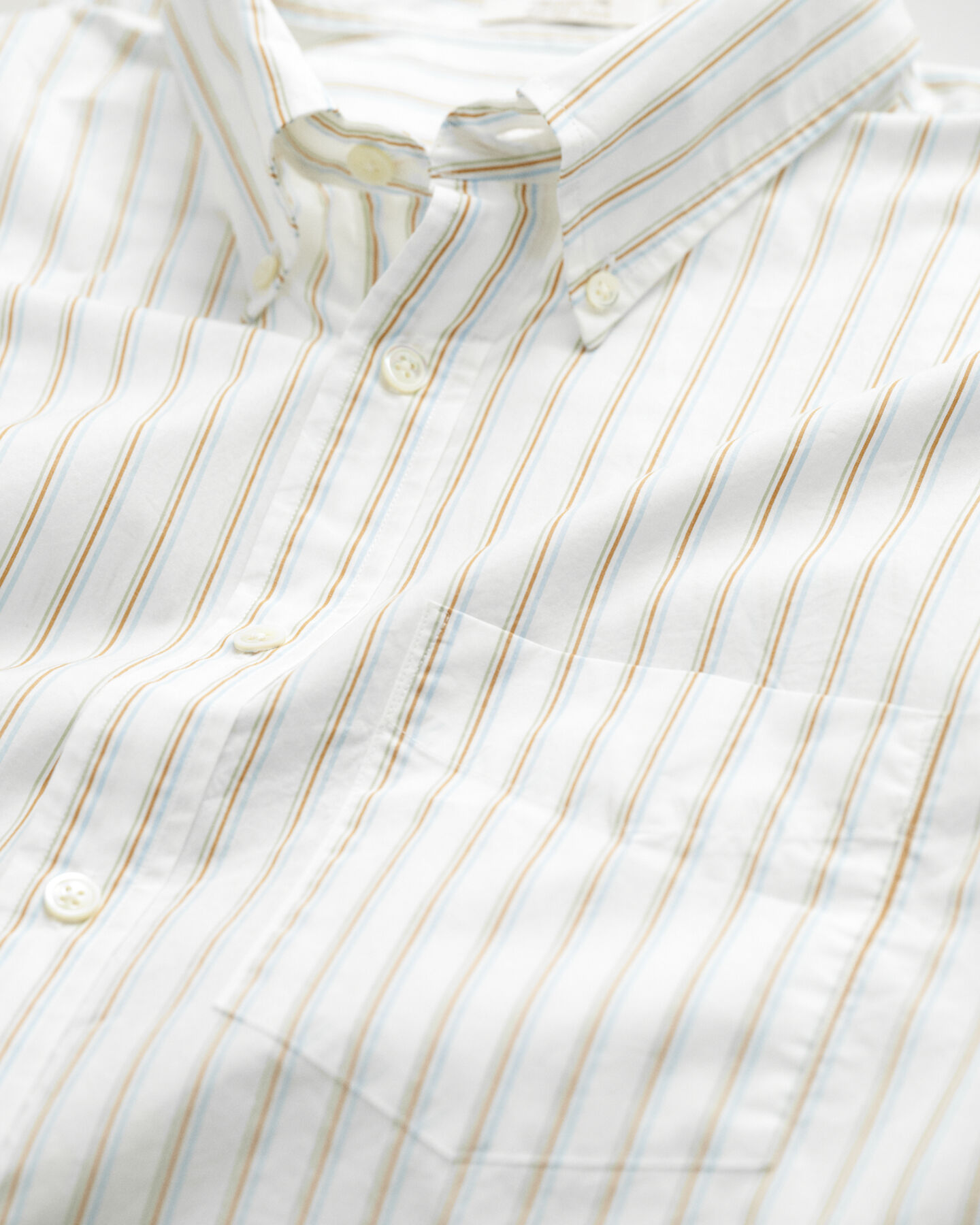 Camicia a maniche corte a righe Heritage Poplin relaxed fit