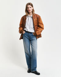 Camicia a righe Heritage in popeline relaxed fit