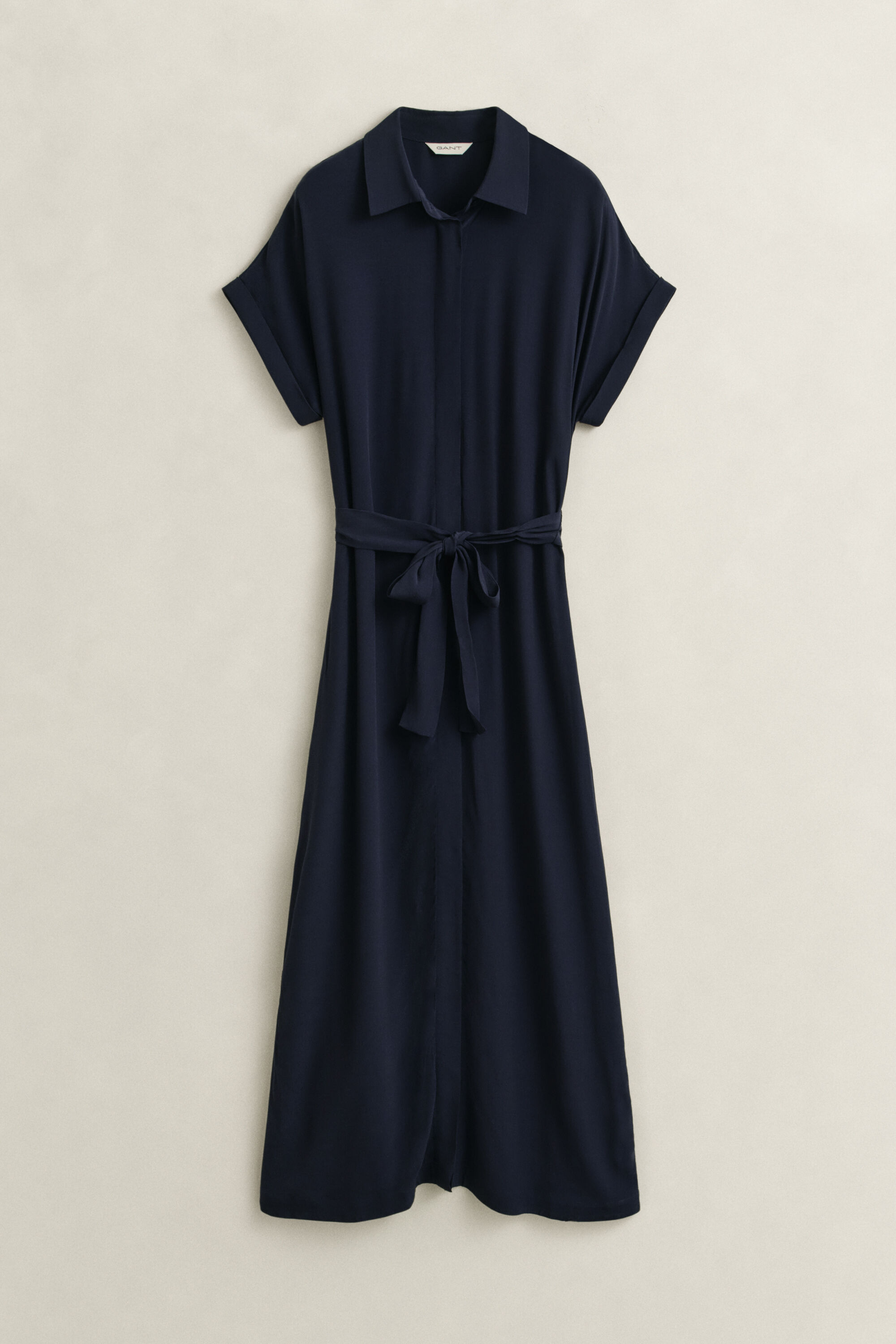 Abito chemisier con maniche ad aletta