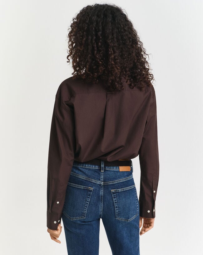 Camicia classica in popeline relaxed fit