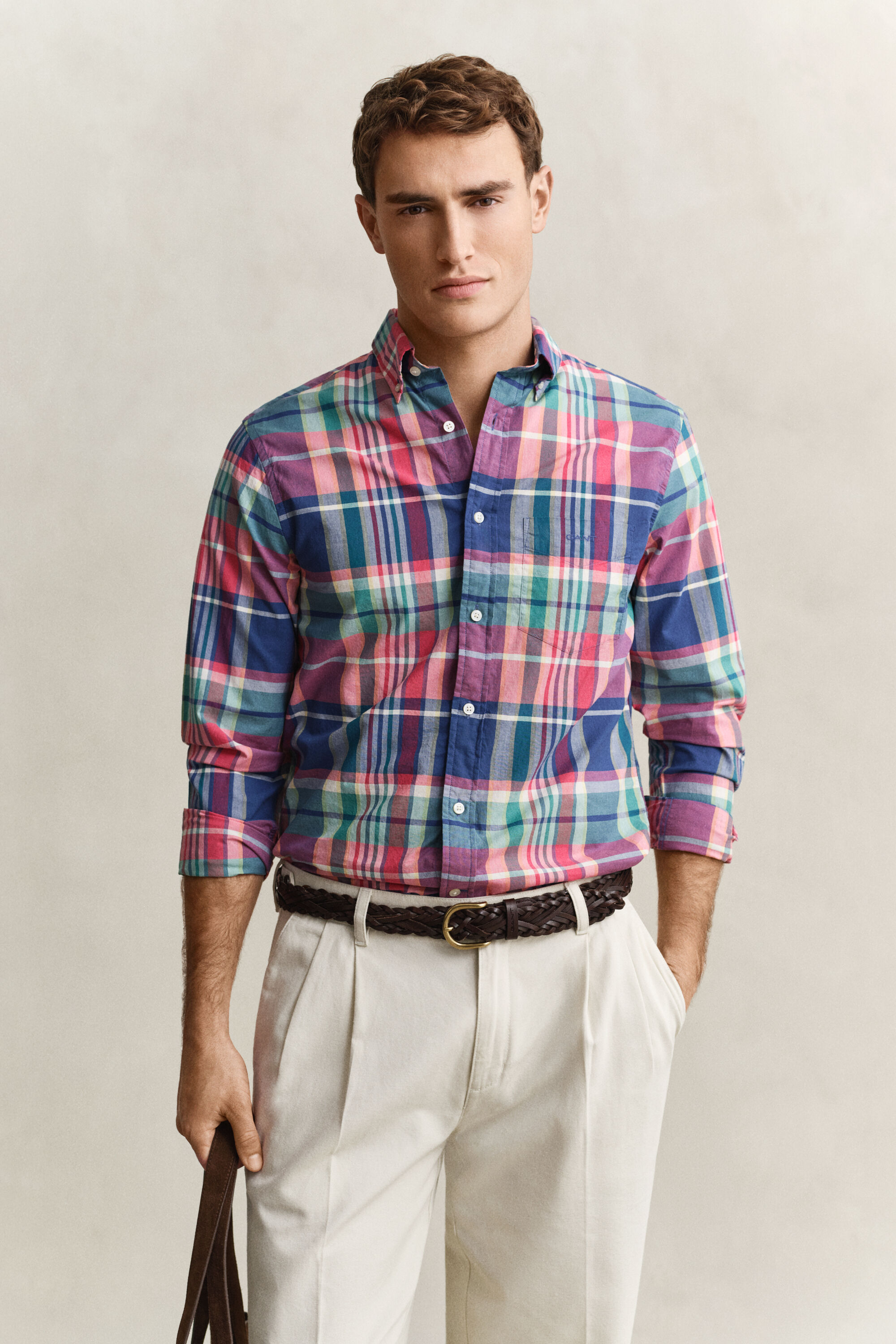 Camicia a quadri Madras