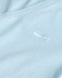 T-shirt Sunfaded con scollo a V