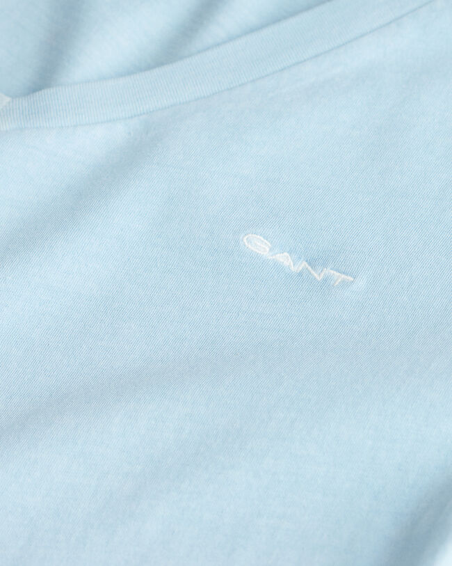 T-shirt Sunfaded con scollo a V