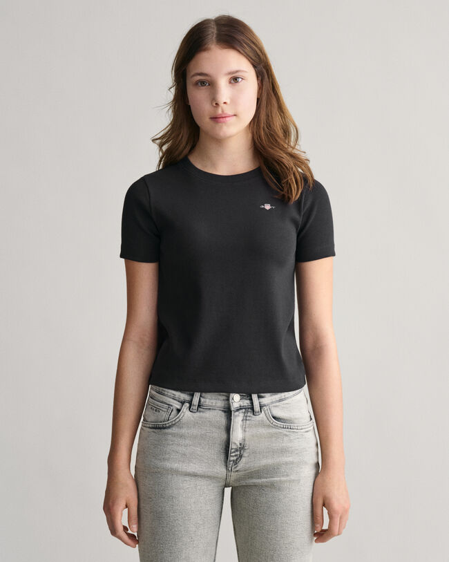 T-shirt a righe Shield Teen Girls