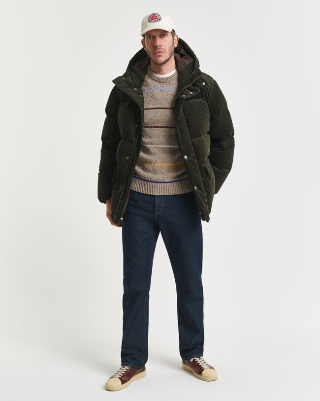 Maglia girocollo a righe in misto lana Nepps