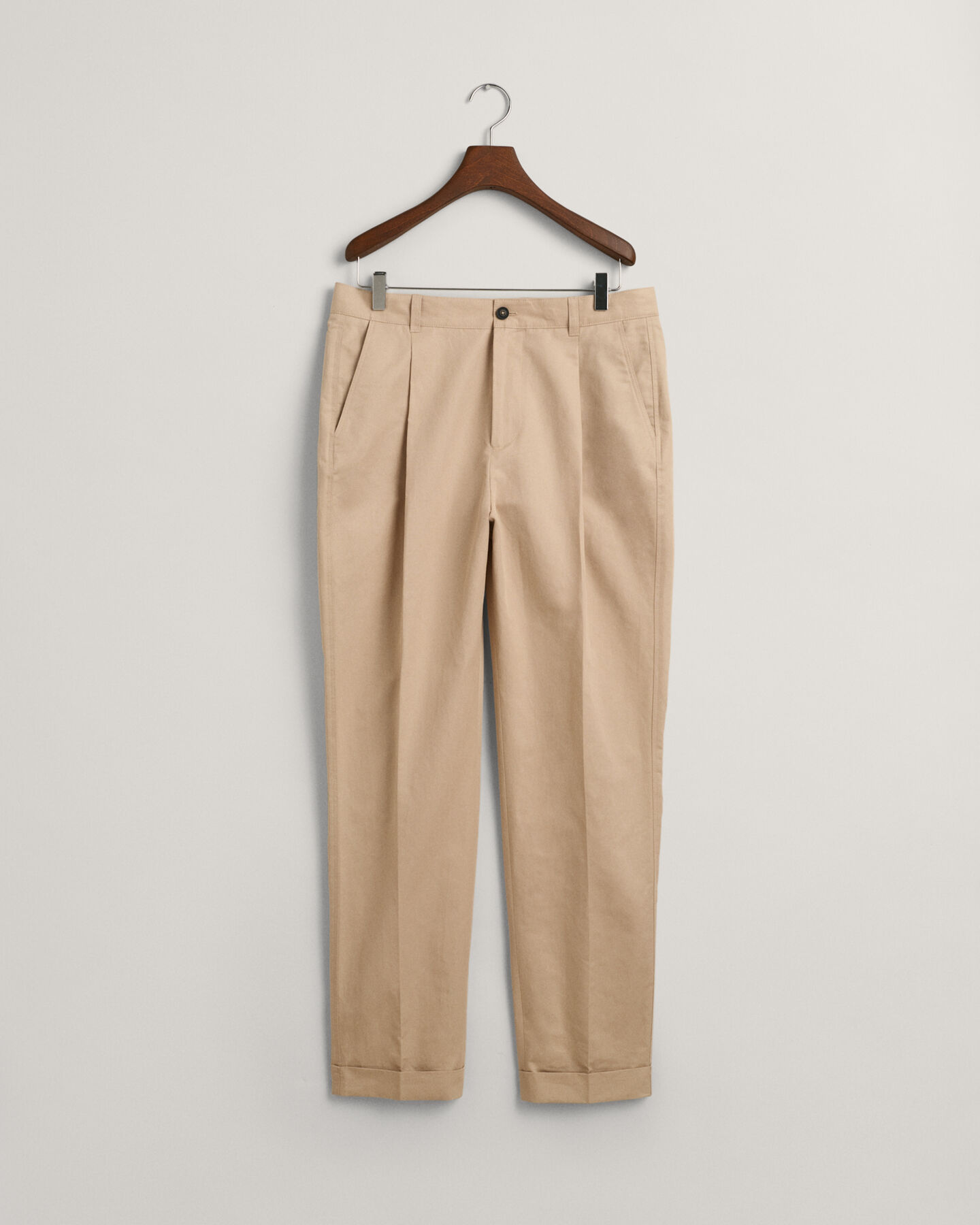 Pantaloni da abito in cotone regular fit