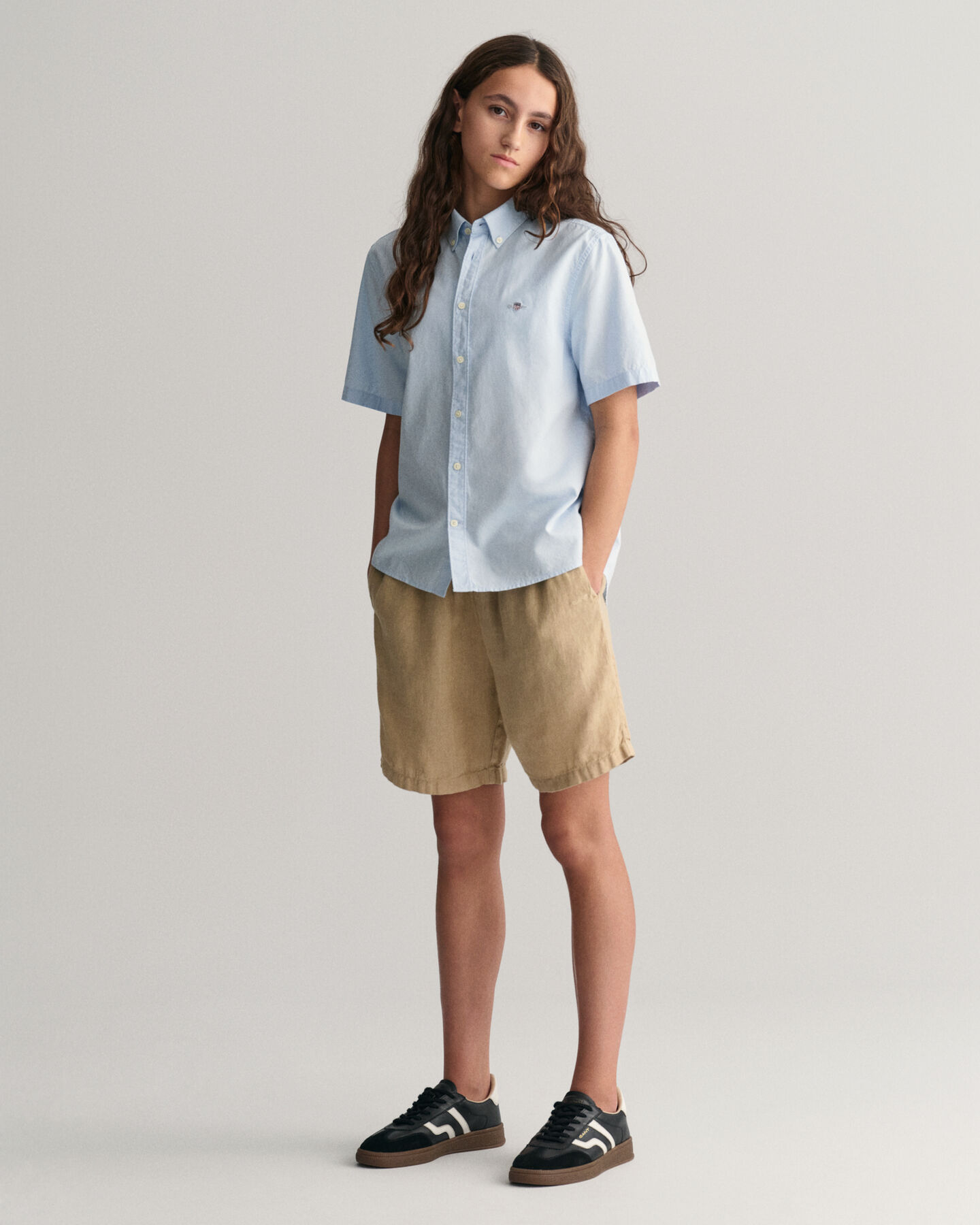 Camicia a maniche corte Oxford Teens