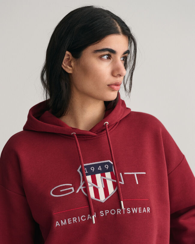 Felpa Archive Shield con cappuccio