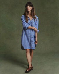 Abito chemisier a righe oversize