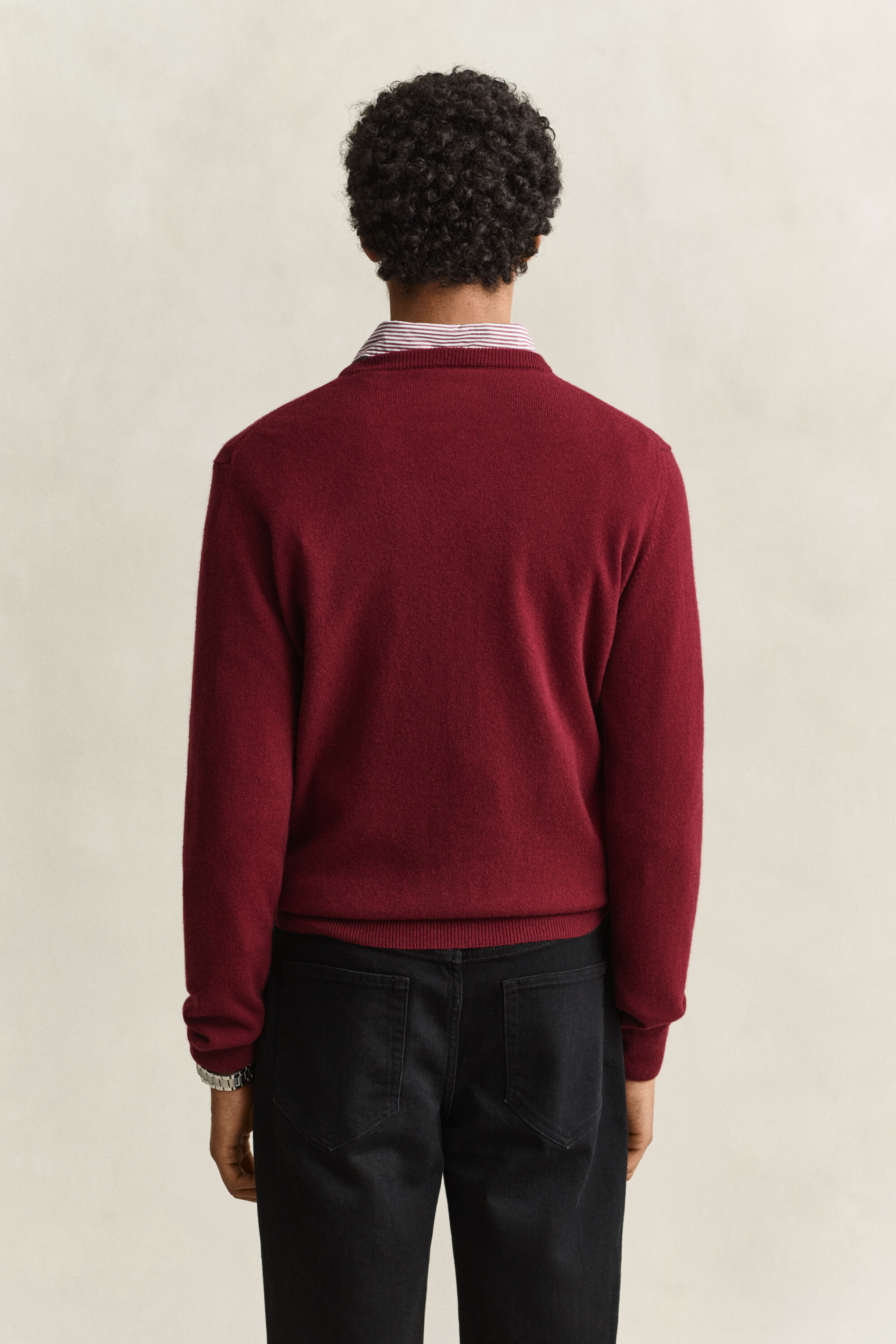 Maglia girocollo in lana d’agnello