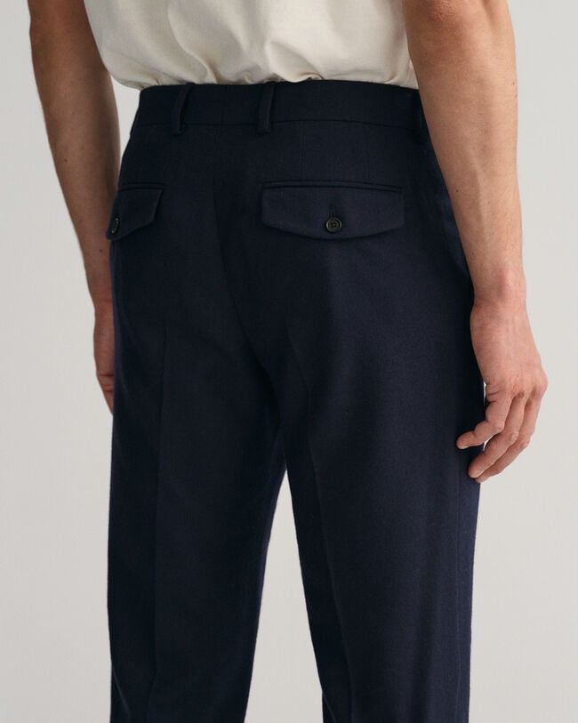Pantaloni in flanella slim fit