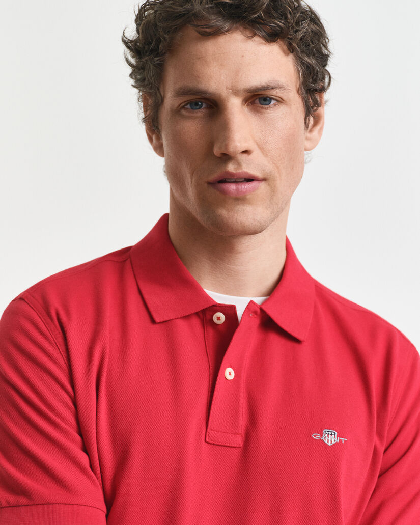 Polo Shield in piqué regular fit