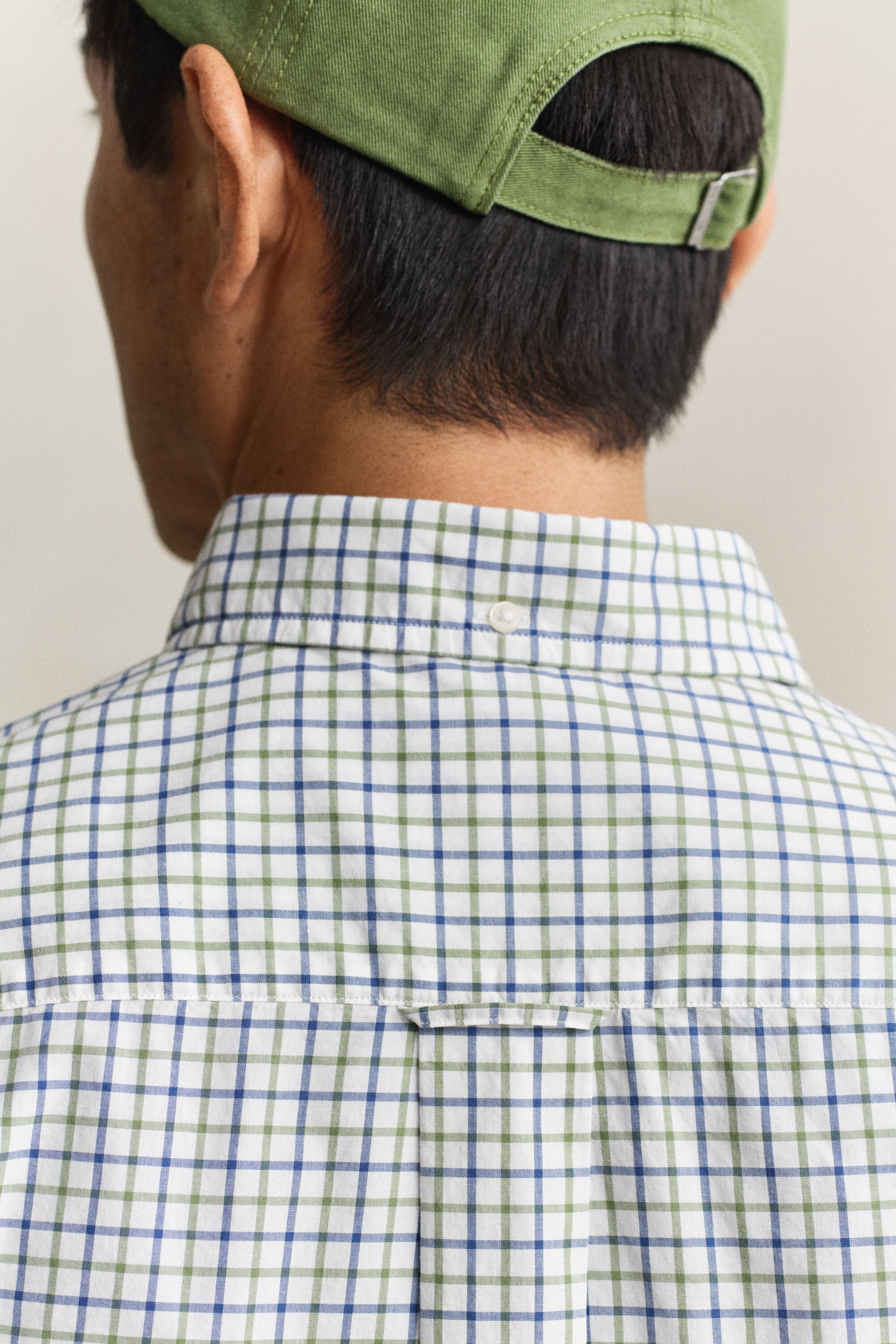 Classica camicia in popeline a quadri