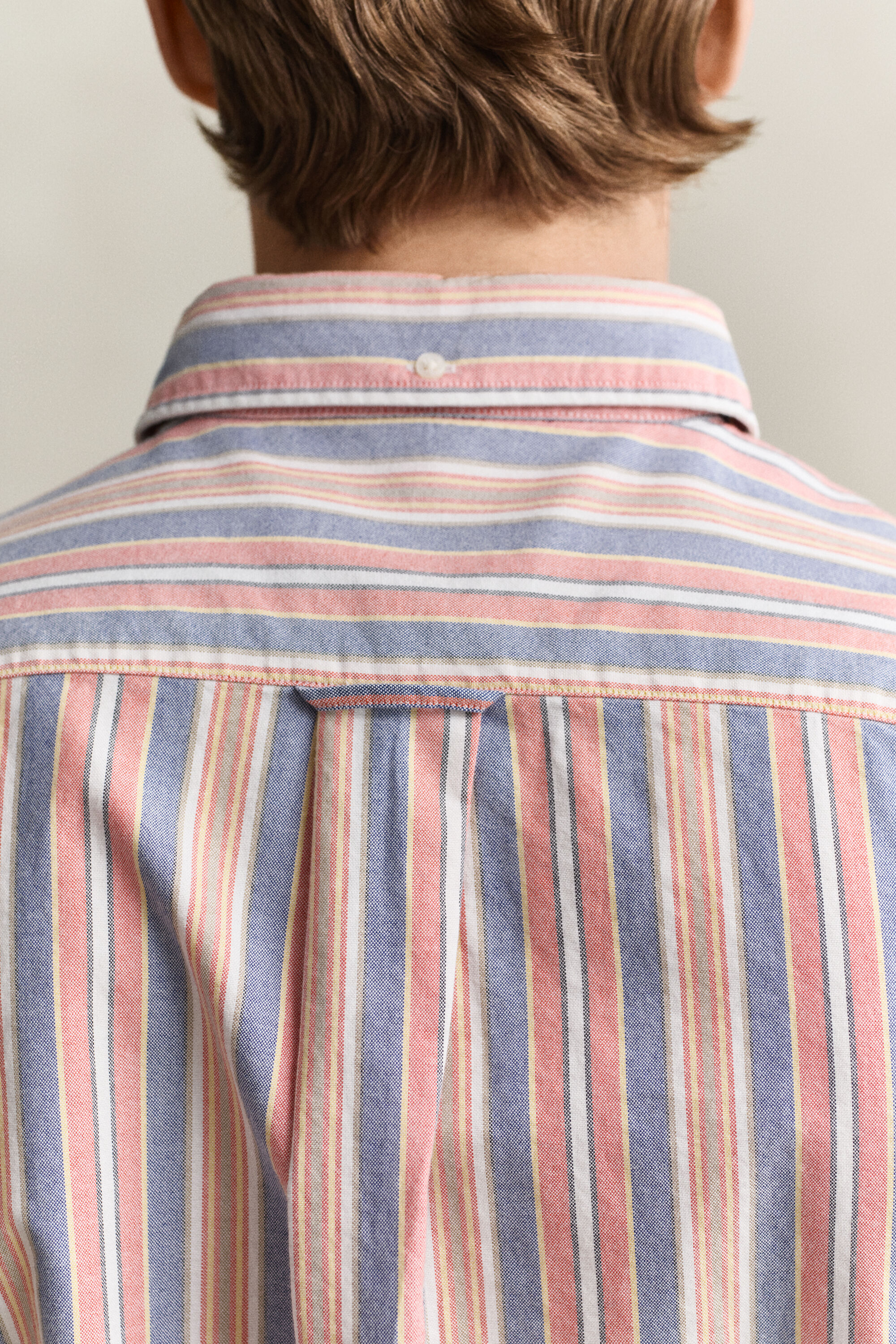 Camicia Oxford classica a righe multicolore