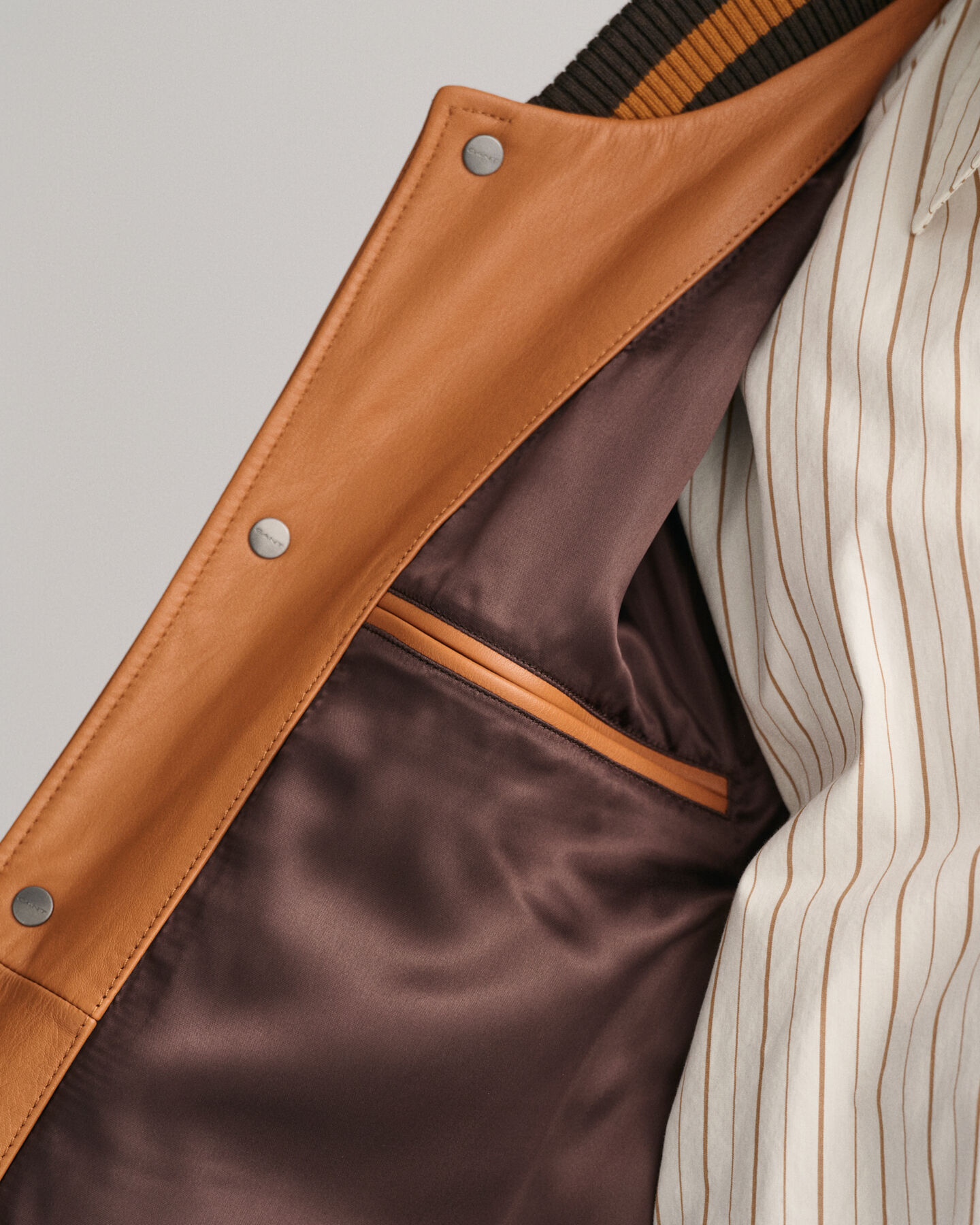 GANT Varsity Jacket in pelle