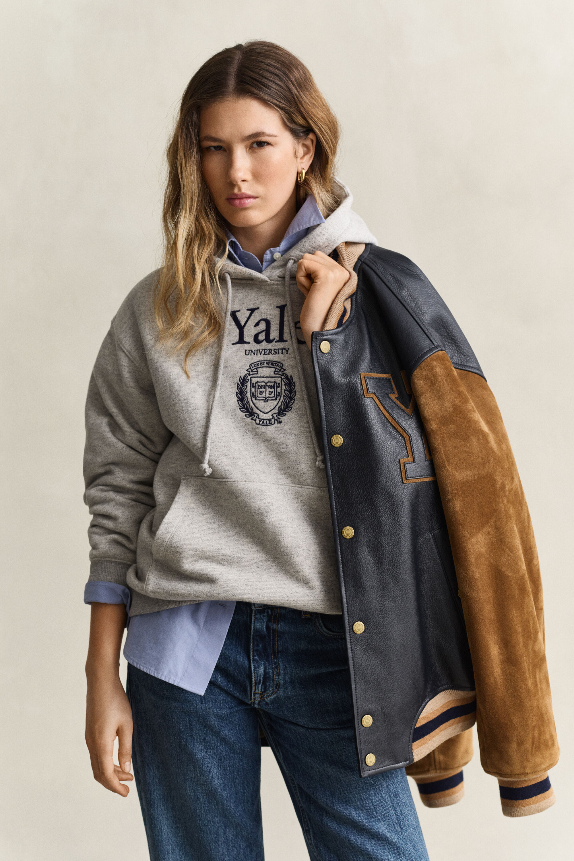 Felpa con cappuccio Gant x Yale