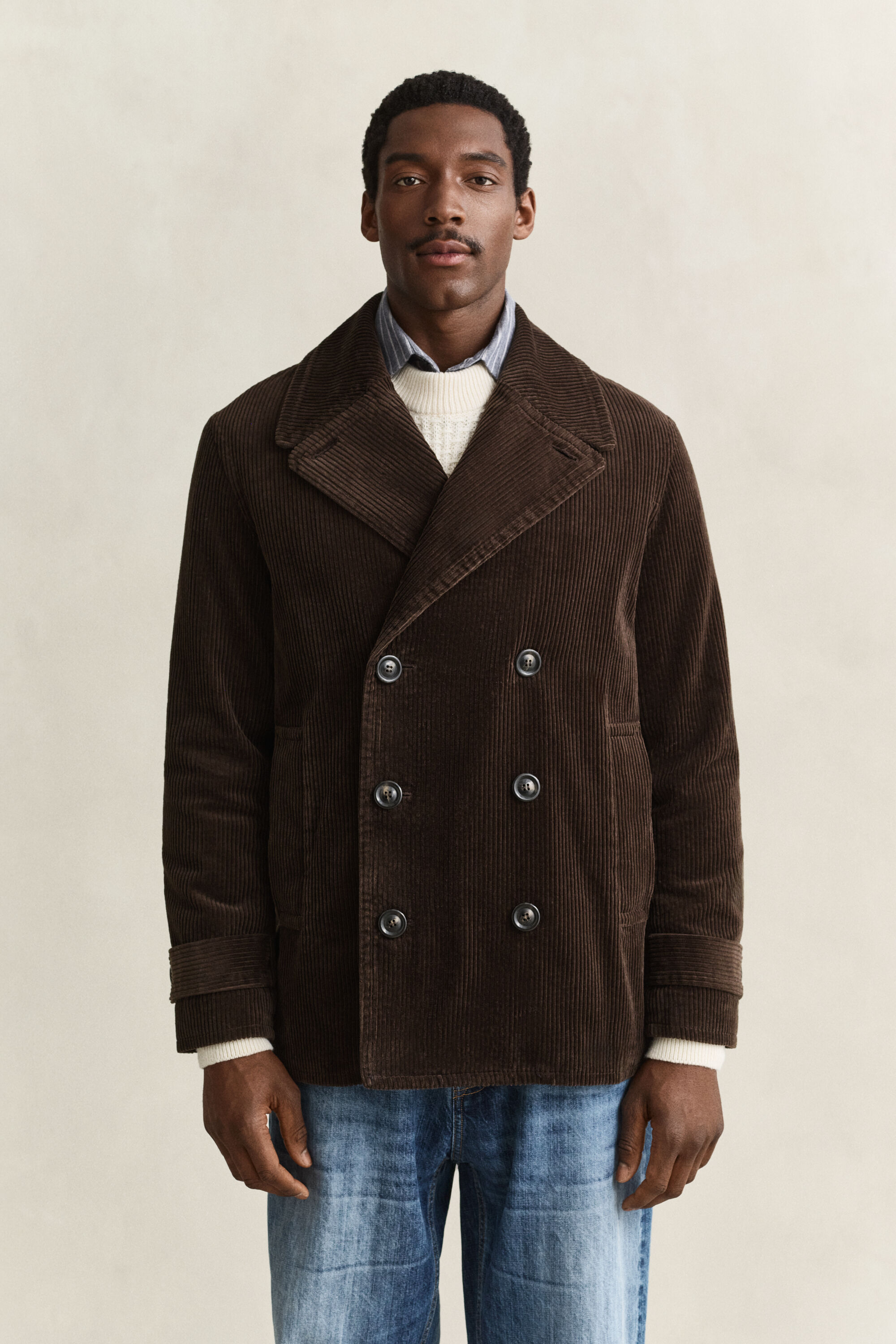 Cappotto in velluto a coste