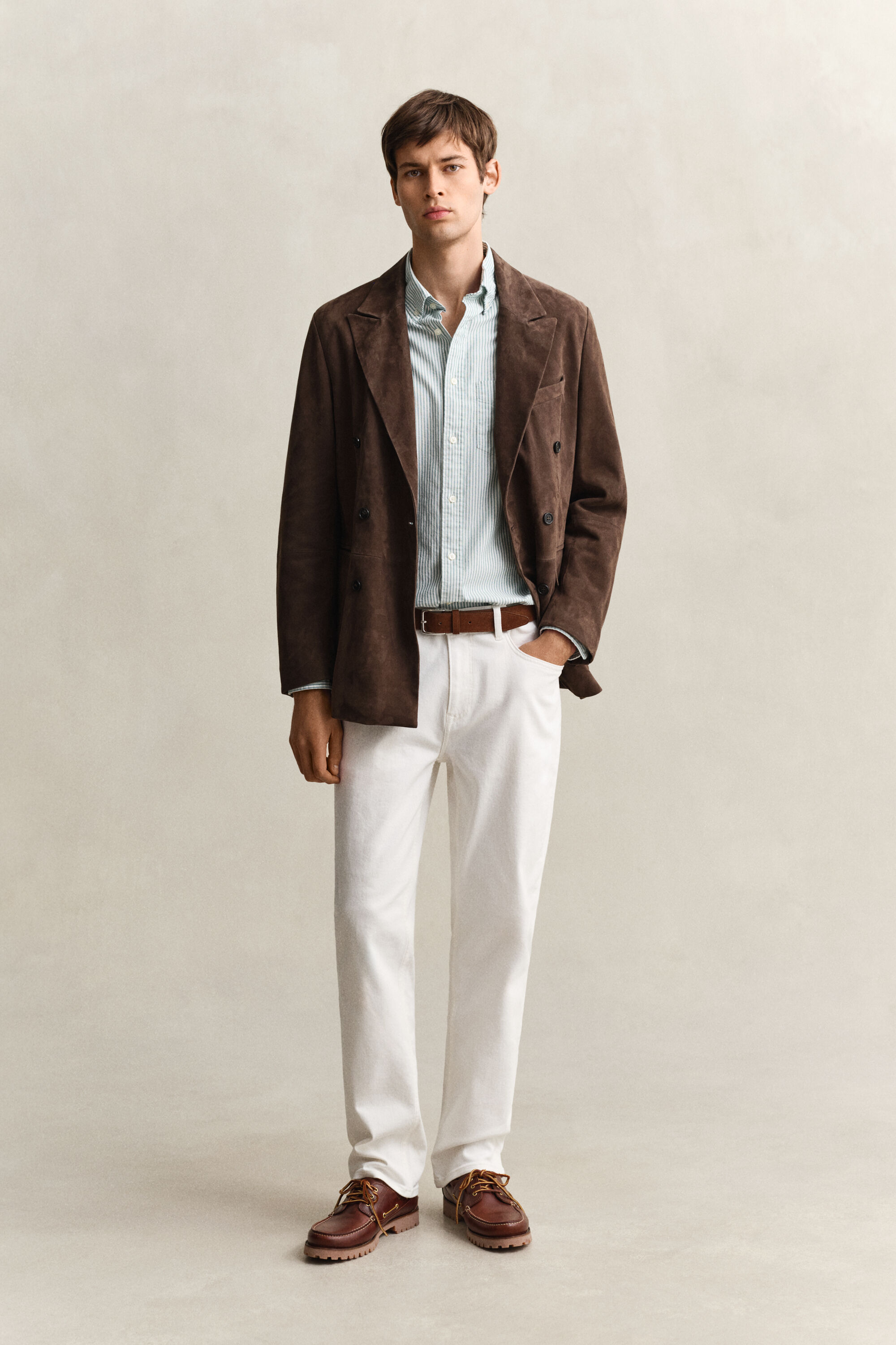 Camicia Oxford classica a righe Banker