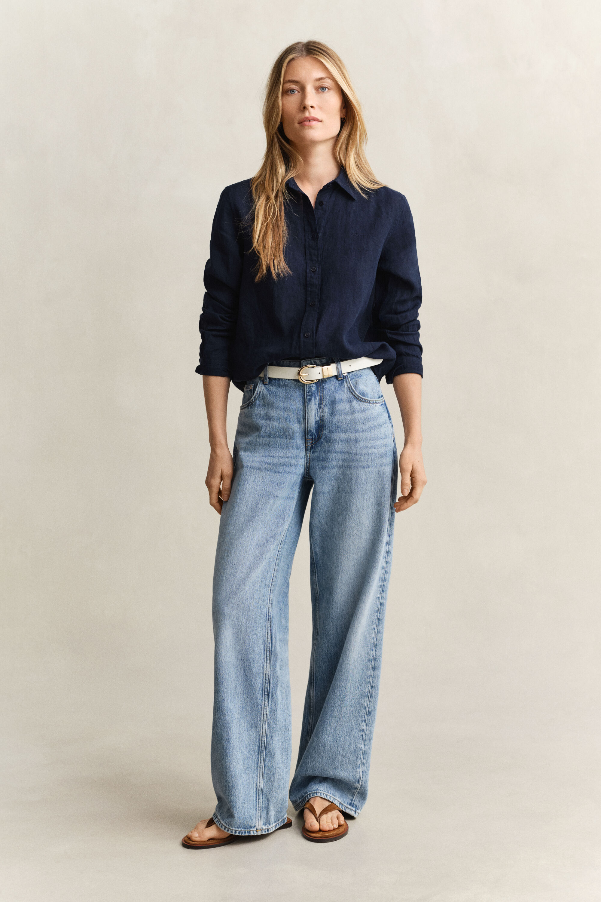 Camicia di lino regular fit