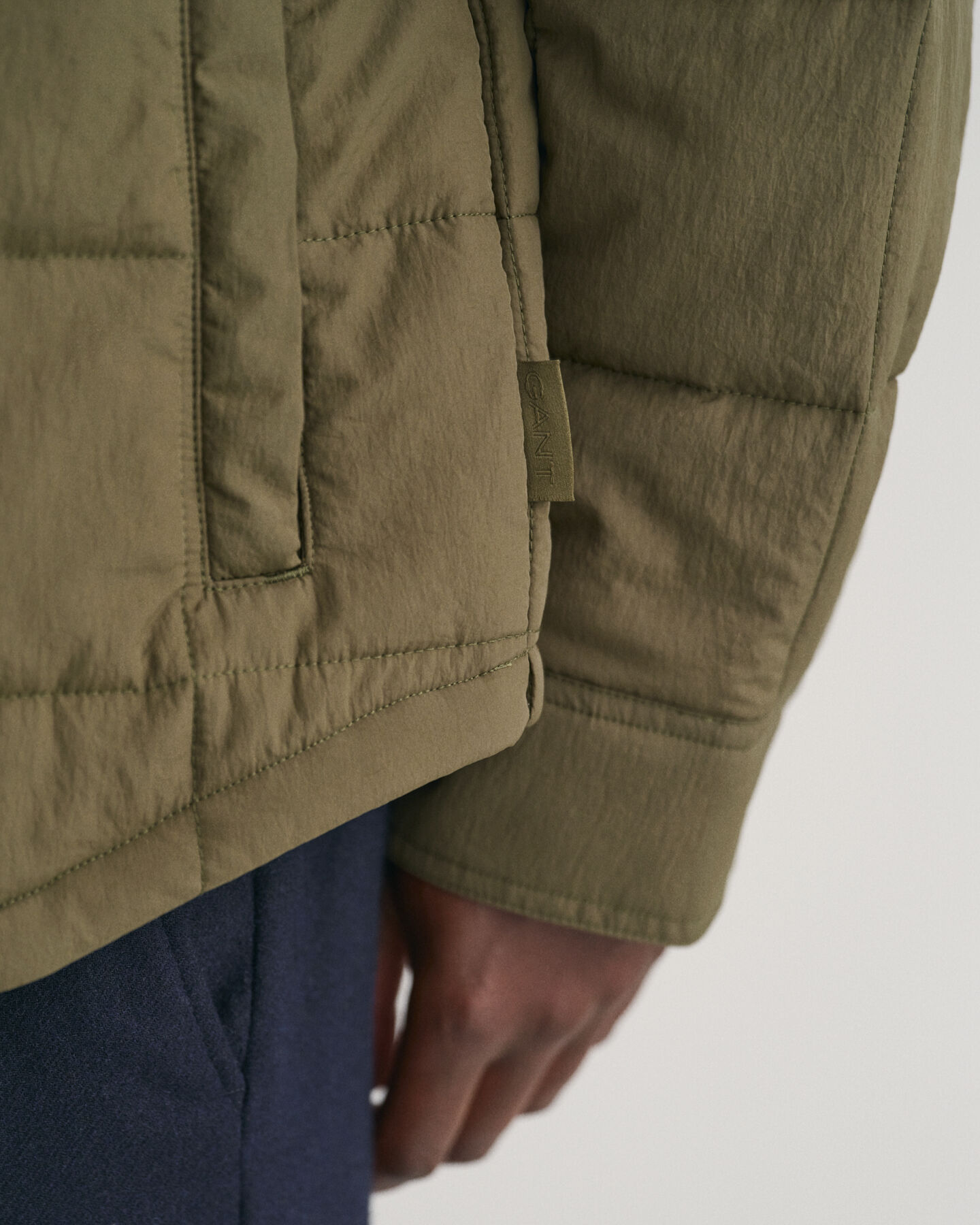 Giacca camicia trapuntata